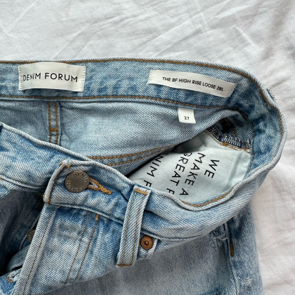 Denim Forum The BF High Rise Loose Jeans in Size 27